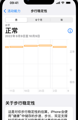 清新iPhone手机维修如何在iPhone开启'步行稳定性通知'