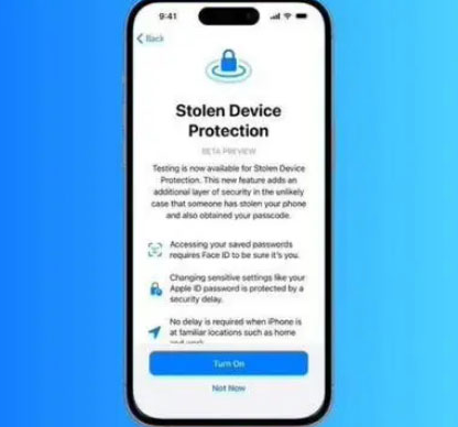 清新苹果授权维修店分享被盗设备保护功能开启方法 