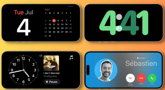 清新苹果手机维修分享iOS17横屏充电待机显示有什么好处 
