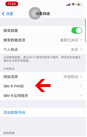 清新苹果14维修网分享如何给iPhone14的SIM卡设置密码 