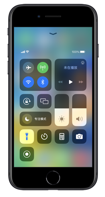 清新苹果14维修分享苹果iPhone 14 Pro手电筒开启方法 